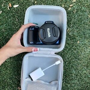 Kodak Black Camera Lens Cap Set in Gray Case